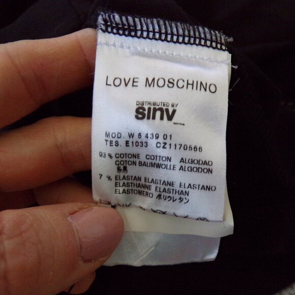 NWT Love Moschino black and gold sequined mini Party dress 6 - Picture 4 of 7